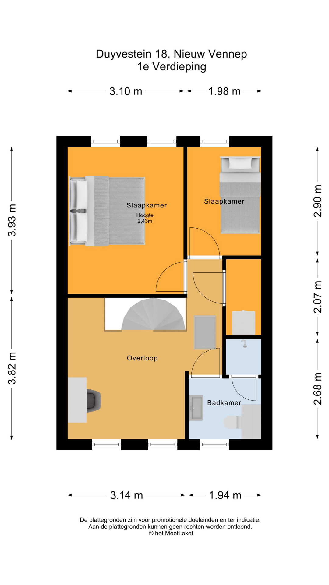 Duyvestein 18 , 2151 ER Nieuw-vennep map